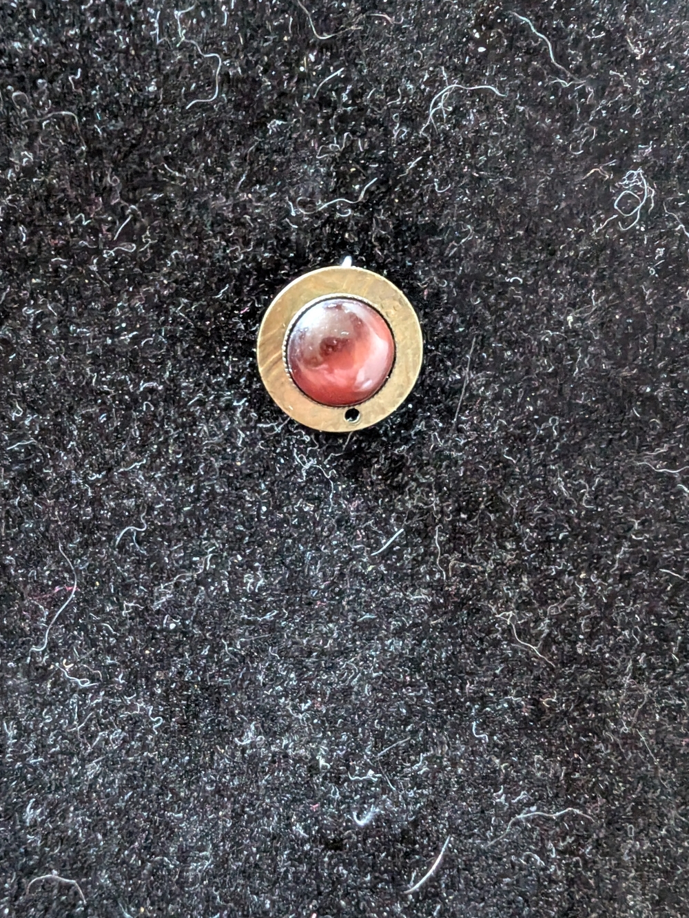 Round Red Cabochon Pendant Charm